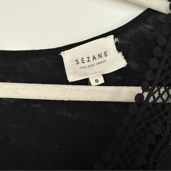 Sezane Linen T Shirt Blouse - Picture 3 of 4